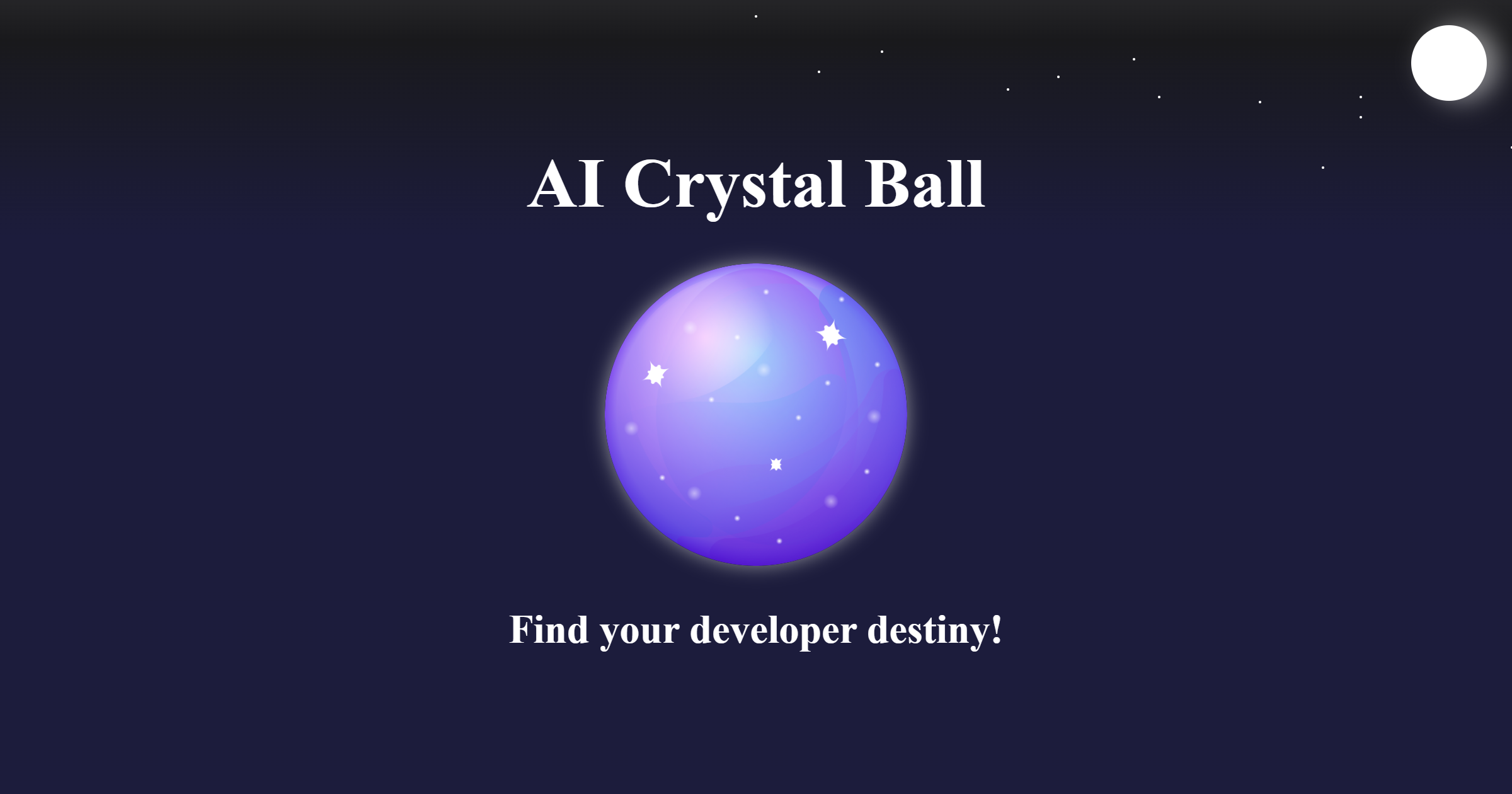 AI Crystal Ball